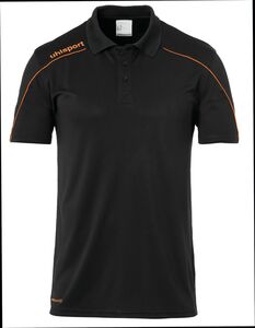 Uhlsport Stream 22 POLO SHIRT - schwarz/fluo orange