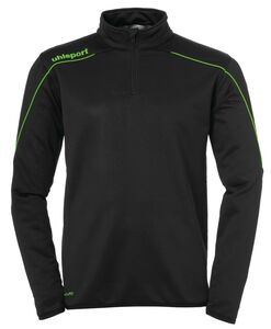 Uhlsport Stream 22 1/4 ZIP TOP - schwarz/fluo gr�n