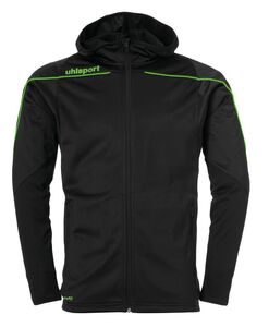 Uhlsport Stream 22 TRACK HOOD JACKET - schwarz/fluo gr�n