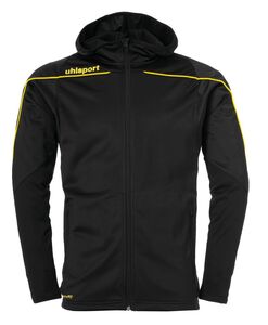 Uhlsport Stream 22 TRACK HOOD JACKET - schwarz/limonengelb