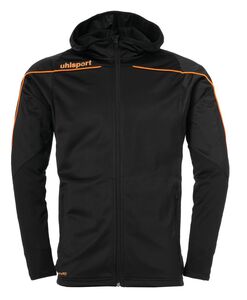 Uhlsport Stream 22 TRACK HOOD JACKET - schwarz/fluo orange