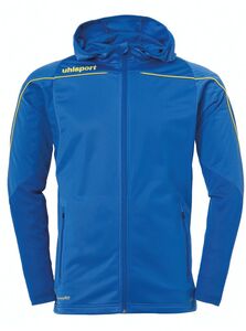Uhlsport Stream 22 TRACK HOOD JACKET - azurblau/limonengelb
