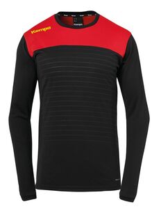 Kempa EMOTION 2.0 LANGARMSHIRT - schwarz/rot/gelb