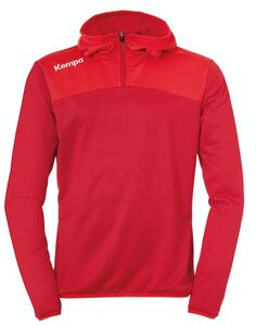 Kempa EMOTION 2.0 QUARTER ZIP HOODY - chilirot/rot