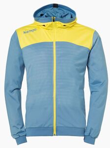 Kempa EMOTION 2.0 HOOD JACKET - dove blau/limonengelb