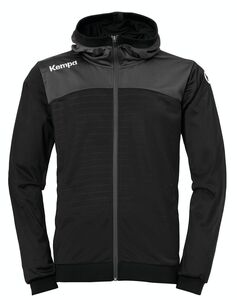 Kempa EMOTION 2.0 HOOD JACKET - schwarz/anthra