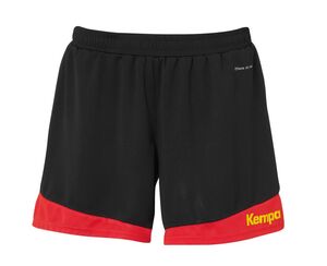 Kempa EMOTION 2.0 SHORTS WOMEN - schwarz/rot/gelb