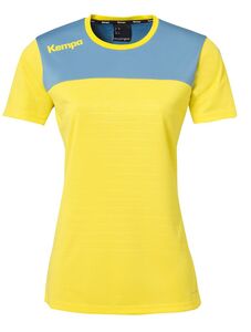 Kempa EMOTION 2.0 SHIRT WOMEN - limonengelb/dove blau