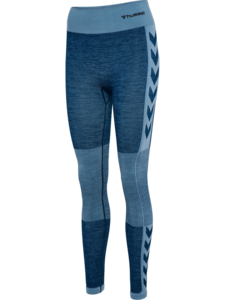Hummel Hmlclea Seamless Mid Waist Tights - navy peony/faded denim