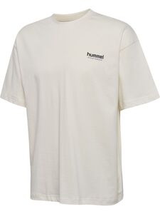 Hummel Hmlloose T-Shirt S/S Whistle - blanc de blanc/royal purple
