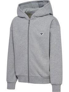 Hummel Hmljr Loose Zip Hoodie Bee - grey melange