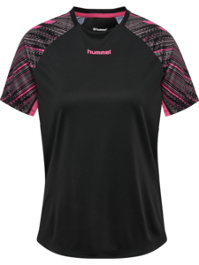 Hummel Hmlblaze Pro Training Jersey S/S Wo - black/pink