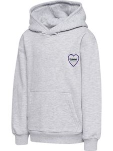 Hummel Hmljr Loose Hoodie Heartfield - light grey melange
