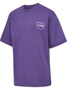 Hummel Hmljr Loose T-Shirt S/S Heartfield - mystical