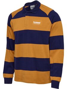 Hummel Hmlloose Striped Polo L/S - astral aura