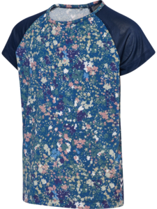 Hummel Hmljr Mix T-Shirt S/S - dress blues/riverside