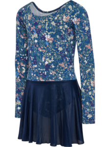 Hummel Hmljr Mix Gymsuit L/S - dress blues/riverside