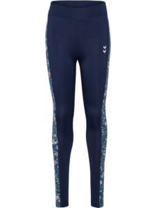 Hummel Hmljr Mix Mid Waist Tights - dress blues/riverside