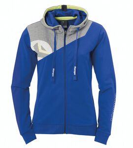 Kempa CORE 2.0 KAPUZENJACKE WOMEN - royal/dark grau melange