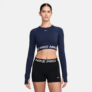 Nike Nike Pro Df 365 Crop Ls - midnight navy/white