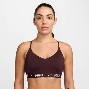 Nike W Nk Df Indy Lgt Spt Bra - burgundy crush/white