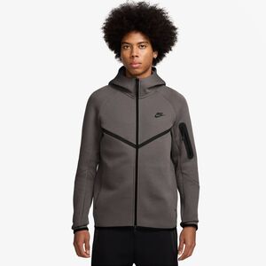 Nike M Nk Tch Flc Fz Wr Hoodie - cave stone/black