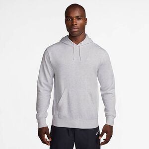 Nike M Nk Club Ft Po Hoodie - birch heather/white/white