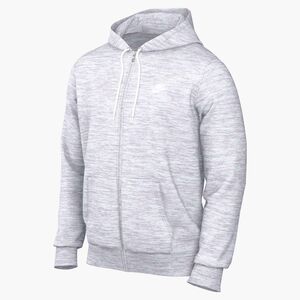 Nike M Nk Club Bb Fz Hoodie - birch heather/white/white