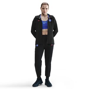 Nike Psg W Nsw Tch Flc Wr Fz Hdy 3R - black/global red