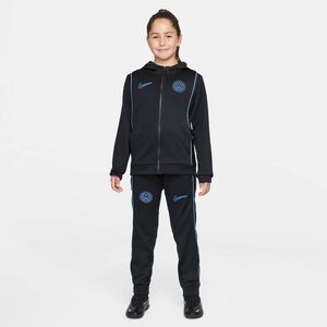 Nike Inter Unsw Plywvn Ovly Trksuit - black/chlorine blue/lyon blue
