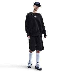 Nike Cfc W Nsw Phnx Flc Os Crew 3R - black/field silver