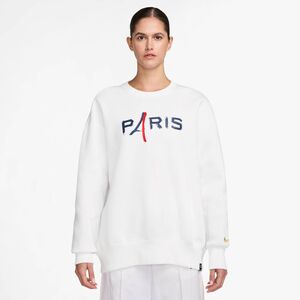 Nike Psg W Nsw Phnx Flc Os Crew - white/metallic gold