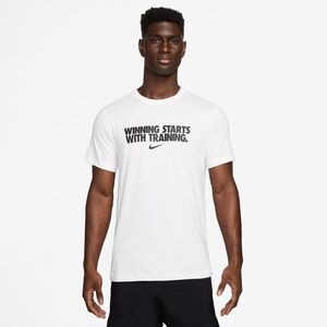 Nike M Nk Df Tee Winning - white/black