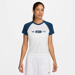Nike W Nsw Nk Chll Knt Tee Rgln - white/blue force
