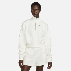 Nike W Nsw Phnx Flc Qz Crop - sail/black