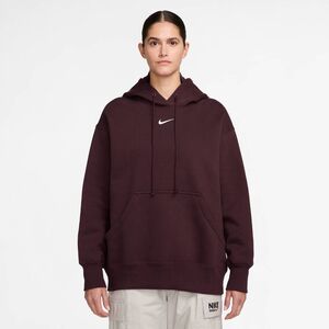 Nike W Nsw Phnx Flc Os Po Hoodie - burgundy crush/sail