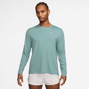 Nike M Nk Df Uv Miler Top Ls - cannon/reflective silv