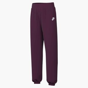 Nike G Nsw Club Flc Loose Pant Lbr - bordeaux/bordeaux/white