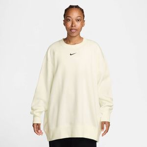 Nike W Nsw Phnx Flc Os Long Crew - sail/black