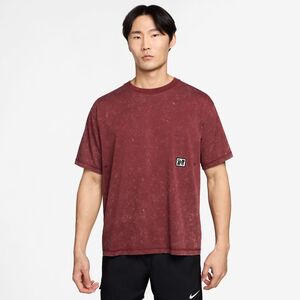 Nike M Nk Df Heritage Ss Top Wash - dark team red/dark team red