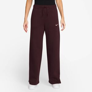 Nike W Nsw Phnx Flc Hr Pant Wide 2 - burgundy crush/sail