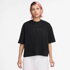 Nike W Nsw Luxe Ss Tee Boxy - black
