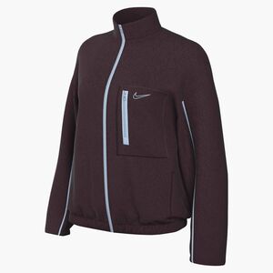Nike W Nsw Sherpa Full Zip Jkt - burgundy crush/celestine blue