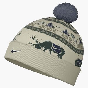 Nike K Nk Peak Beanie Sc Hol25 L - sail/fir/desert khaki
