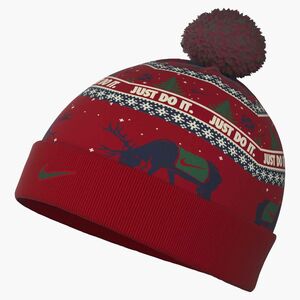 Nike K Nk Peak Beanie Sc Hol25 L - university red/midnight navy/sail