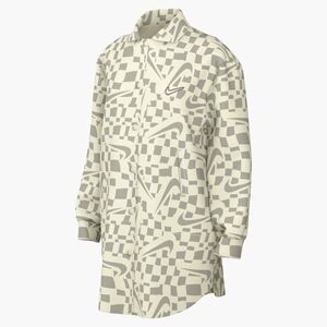 Nike G Nsw Jkt Cozy Deluxe - soft pearl/white