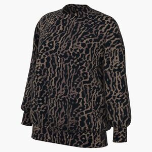 Nike W Nsw Phnx Flc Os Aop Crew - black/black