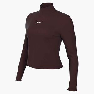 Nike W Nsw Nk Chll Knt Mock Tee - burgundy crush/sail