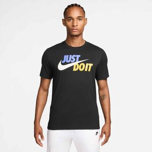 Nike M Nsw Tee Just Do It Swoosh - black/sapphire/sail/saffron quartz