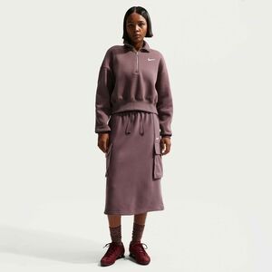 Nike W Nsw Phnx Flc Qz Crop - tattoo/sail